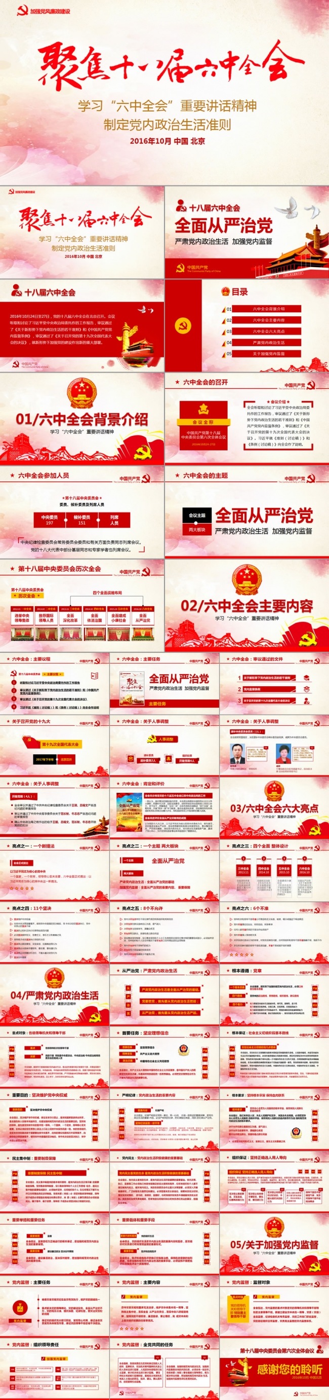 十八届六中全会ppt学习解读