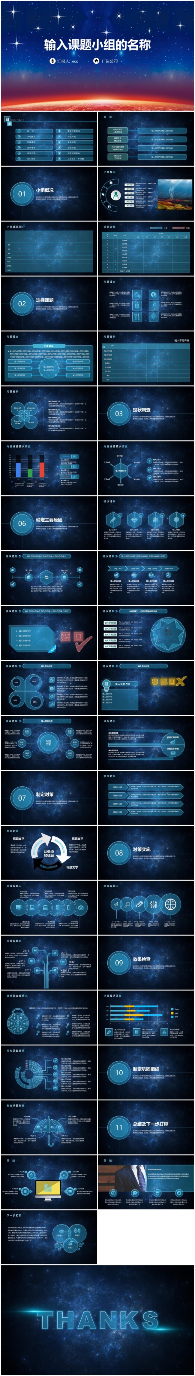 （精品新品）品管圈信息科技 QC课题汇报 QC小组 PPT