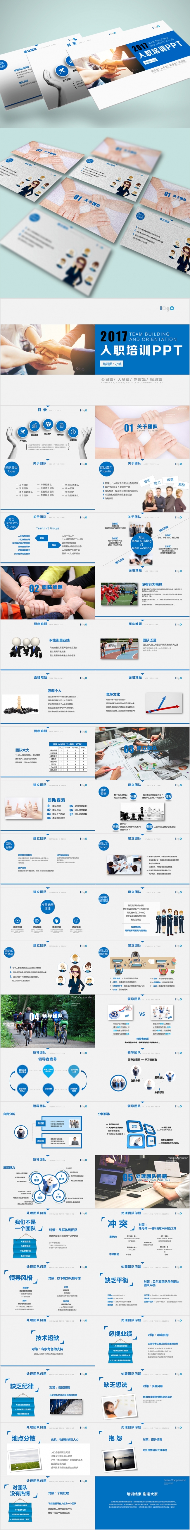 企业公司入职培训PPT团队建设ppt模板