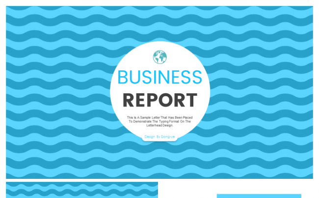 东邪设计！纯蓝简约商务模板缩略图
