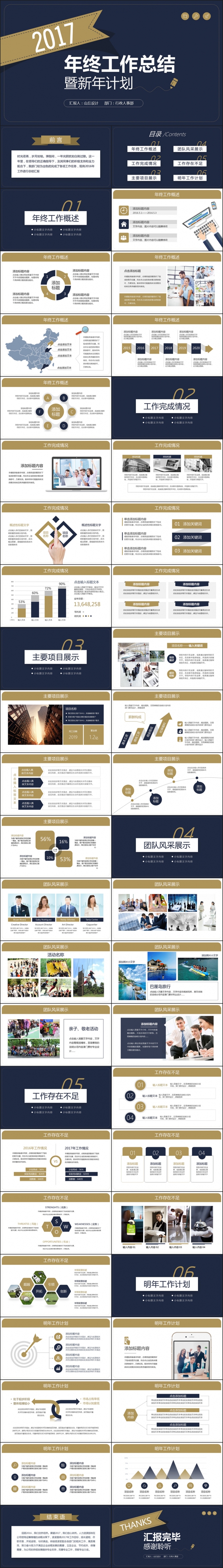 2017年终工作总结工作计划企业简介PPT模板