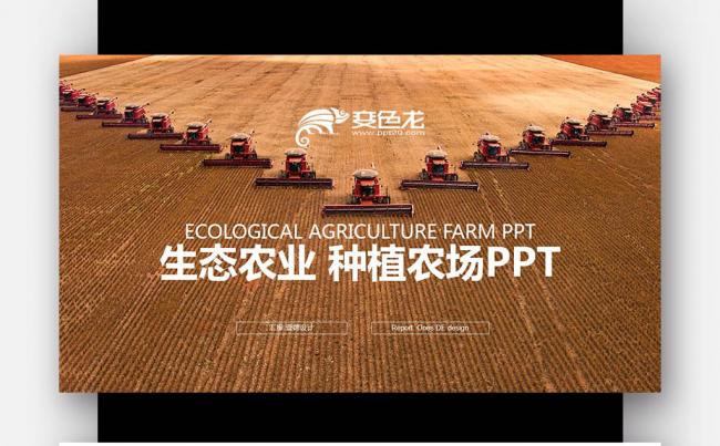 绿色健康 生态农业 种植业农场 农业生产PPT模板缩略图