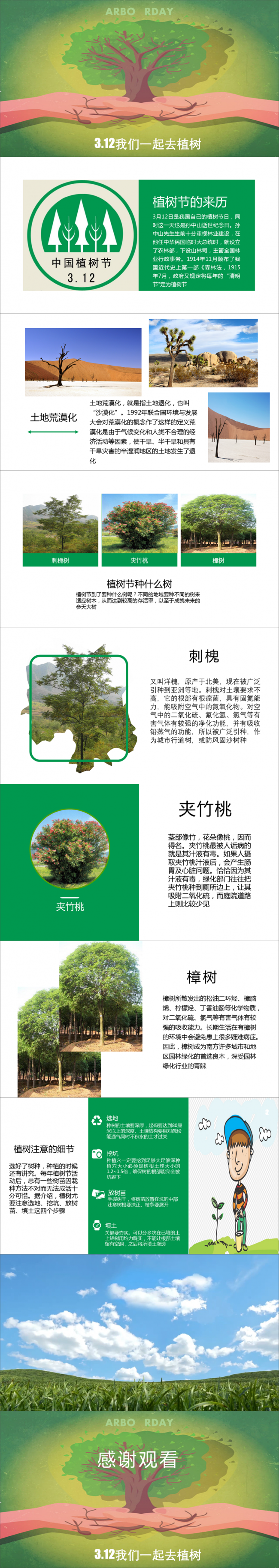 植树节宣传教育PPT