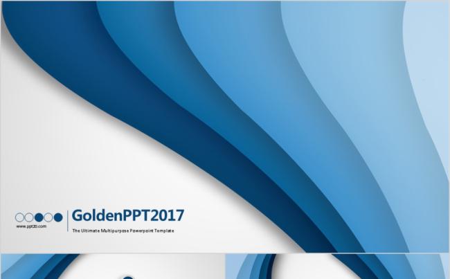 蓝色简约清新个人年终总结新年计划商务通用动态PPT模板缩略图