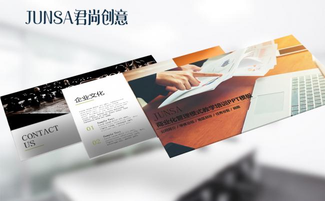 商业化管理模式教学培训PPT模板缩略图