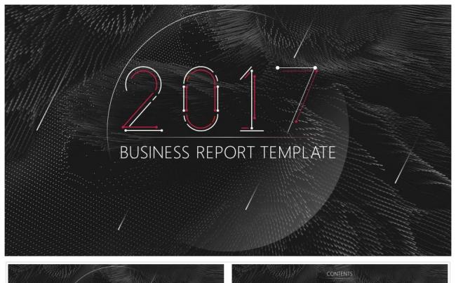 高端时尚科技风格商务汇报总结PPT模板缩略图