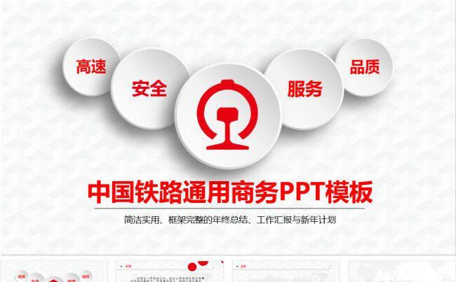 红色大气中国中铁工作总结报告动态PPT模板缩略图