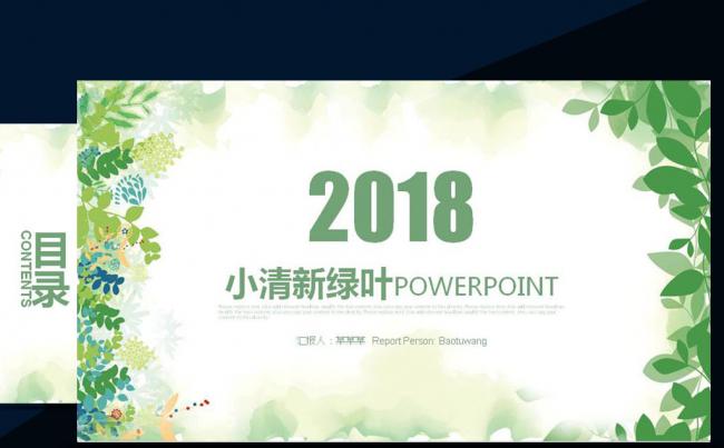 2017小清新工作汇报告新年计划PPT模板缩略图
