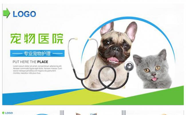 宠物狗宠物医院宠物食品PPT缩略图