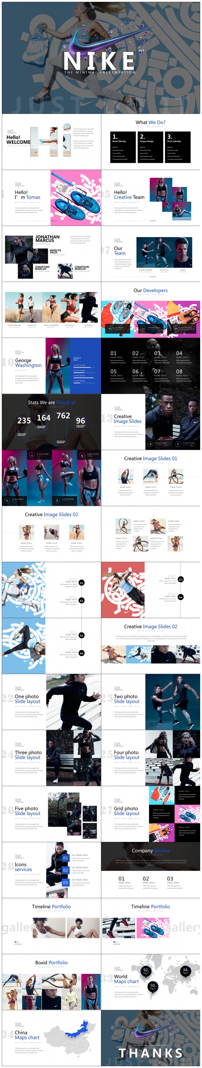 耐克nike高端运动品牌商业计划书ppt模板