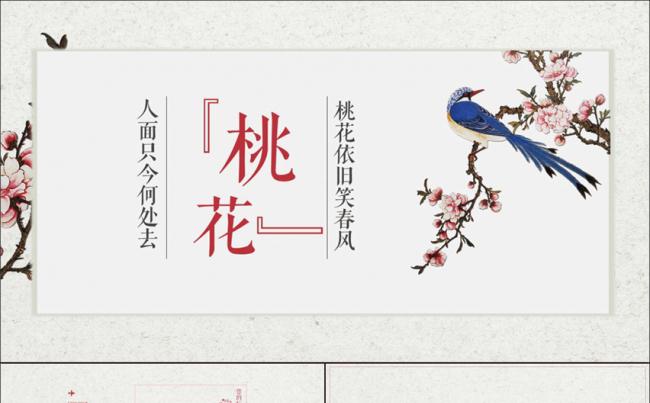 2017古典春天教育培训PPT模板缩略图