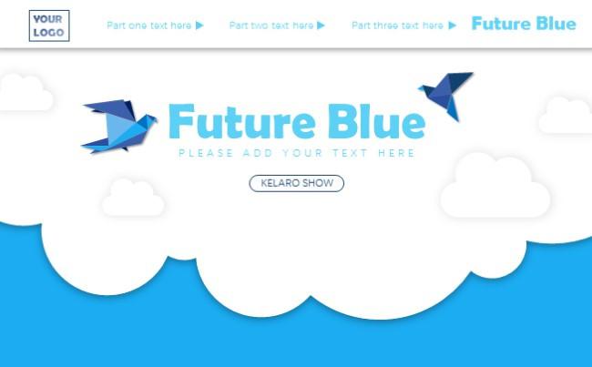 FUTUREBLUE-蓝色互联网商务PPT模板缩略图