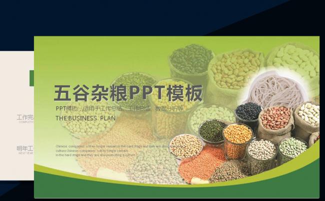 农业科技农产品农作物五谷杂粮PPT模板缩略图