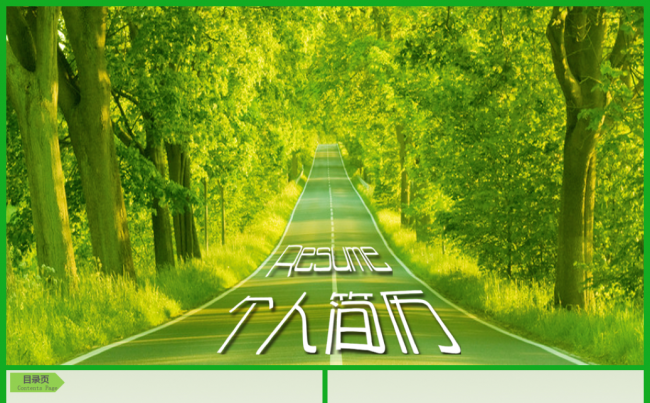 简约大气简约竟聘求职个人简历PPT模板缩略图