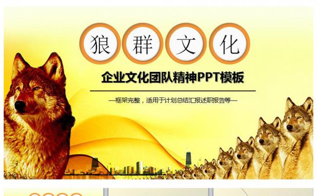 企业狼文化狼团队狼PPT缩略图