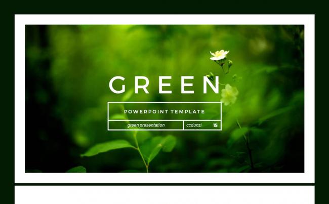 【环保&绿色】绿色环保植物水果蔬菜商务PPT模版缩略图