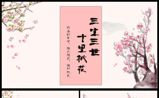 三生三世十里桃花工作总结计划PPT模板缩略图