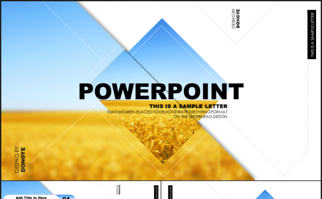 清爽风格商务模板缩略图