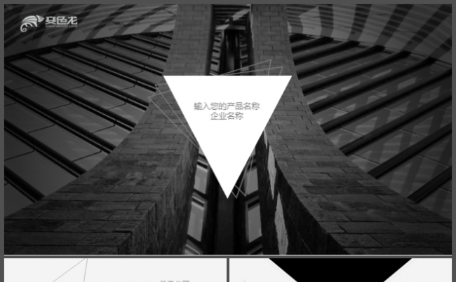 欧美简约黑白公司产品介绍宣传推广企业介绍缩略图