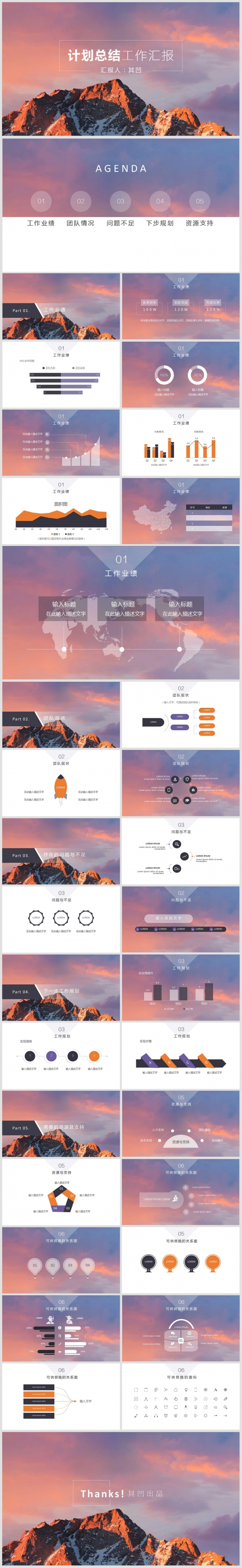 iOS风格【计划总结工作汇报】