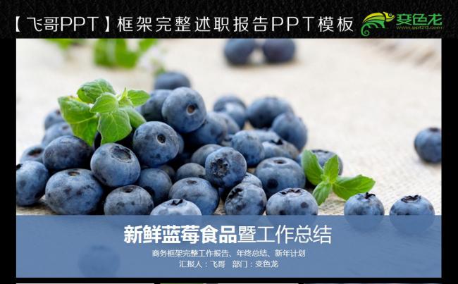 蓝莓 种植 健康 饮食 ppt缩略图