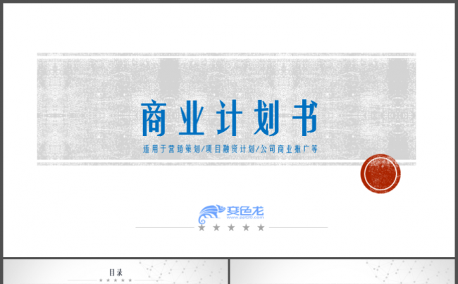 商业计划书项目介绍公司介绍企业市场调查缩略图