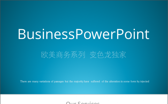 欧美大气商务简约年终总结工作汇报模板缩略图