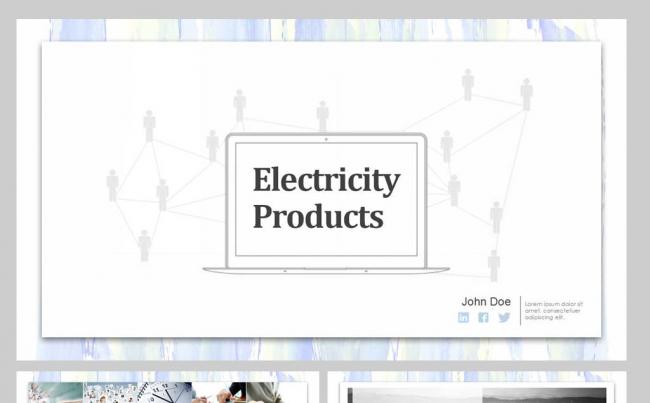 【YANG】2017清新文艺电子商务产品介绍模板缩略图