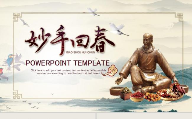 妙手回春中医模板设计缩略图