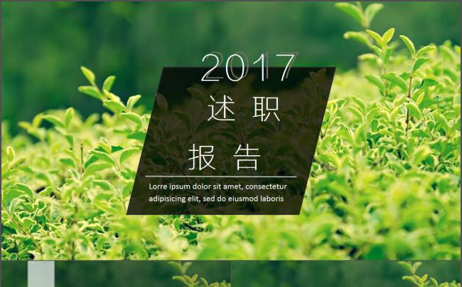【毅大师工作室】绿色环保商务杂志简约清新述职报告缩略图