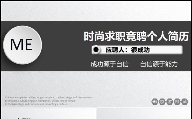微粒体个人求职简历面试竞聘应聘PPT模板缩略图