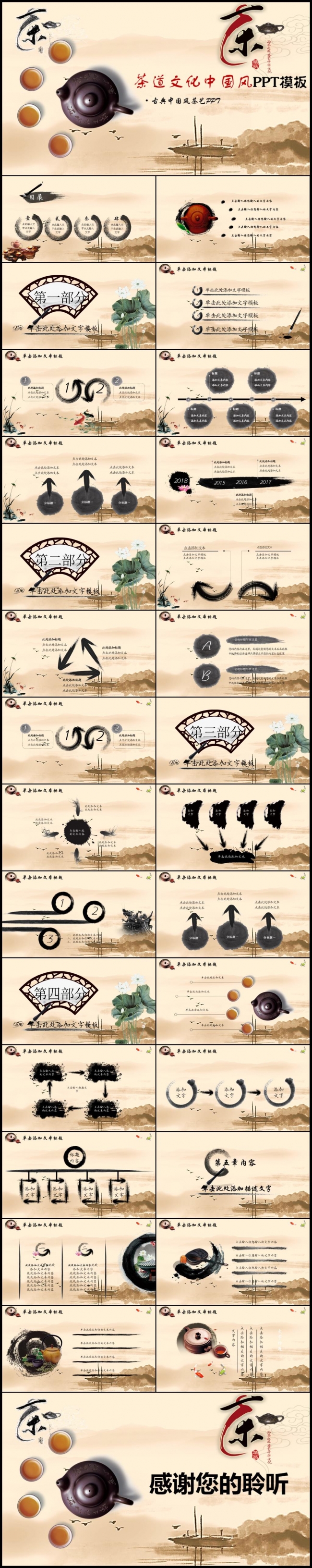 中国茶道茶文化茶叶宣传介绍 工作汇报