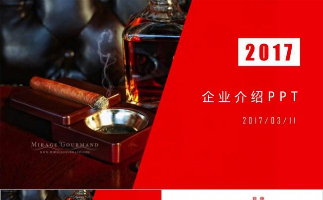 2017企业介绍工作总结PPT模板缩略图