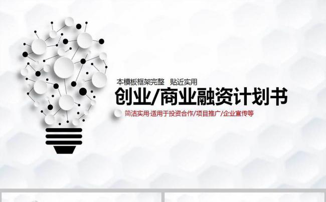 商务PPT 商业计划书动态PPT模板缩略图