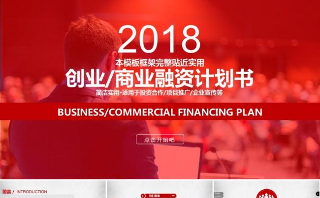 高端创业融资商业计划书公司宣传企业简介产品介绍ppt模版缩略图