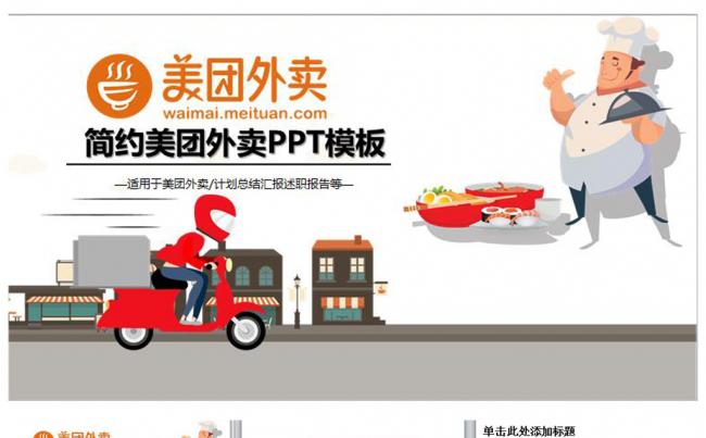 美团外卖主题动态ppt模板缩略图