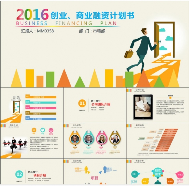 创业商业融资计划书