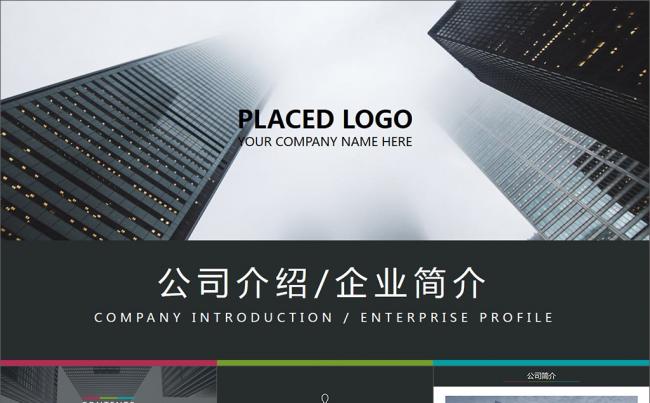 欧美简约多色公司企业文化介绍PPT模板缩略图