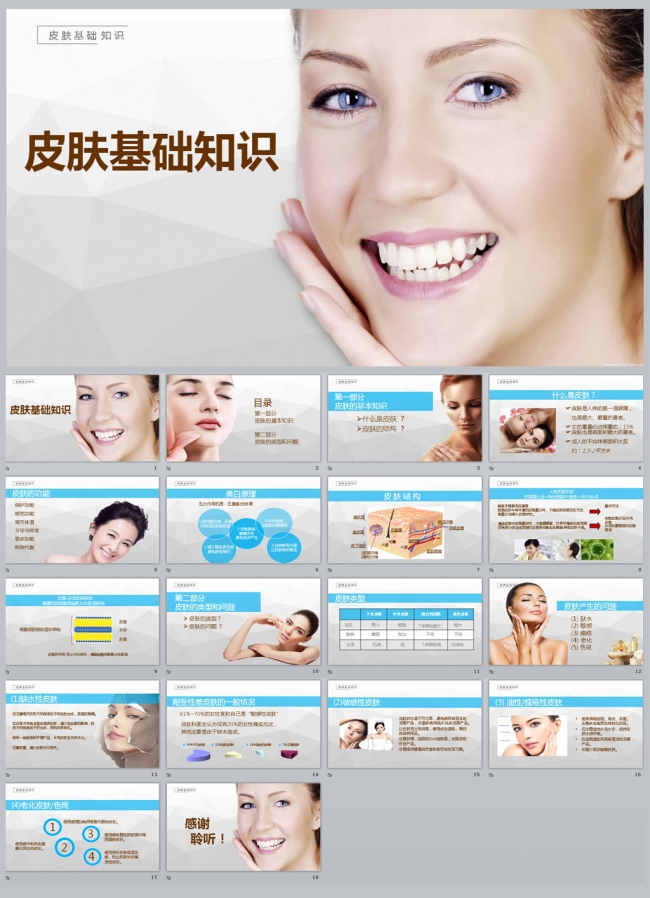 皮肤基础知识培训PPT课件