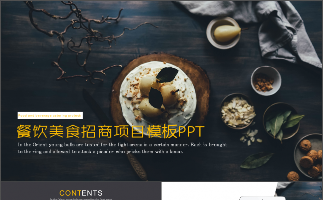 餐饮美食招商项目策划提案汇报总结PPT模板缩略图