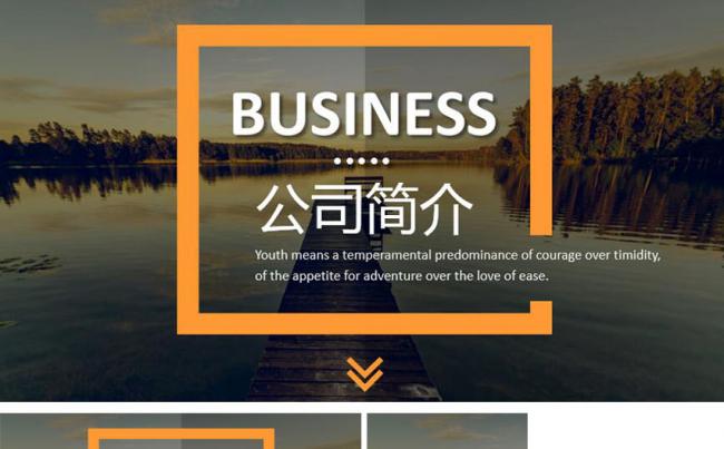 商务欧美简约公司简介商业计划书工作汇报计划总结年终PPT模板缩略图