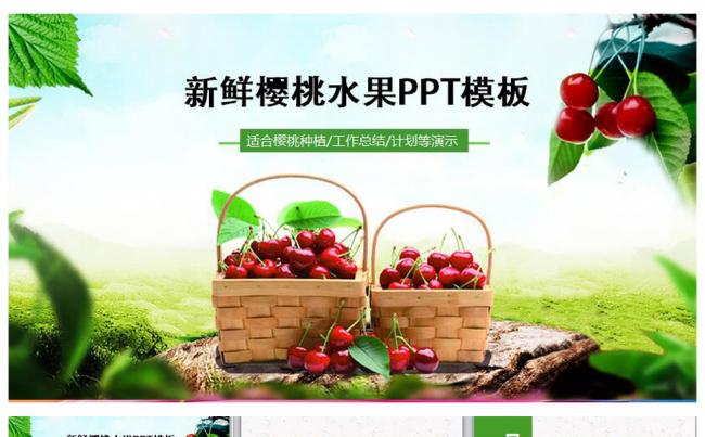 樱桃种植技术产品介绍动态PPT缩略图