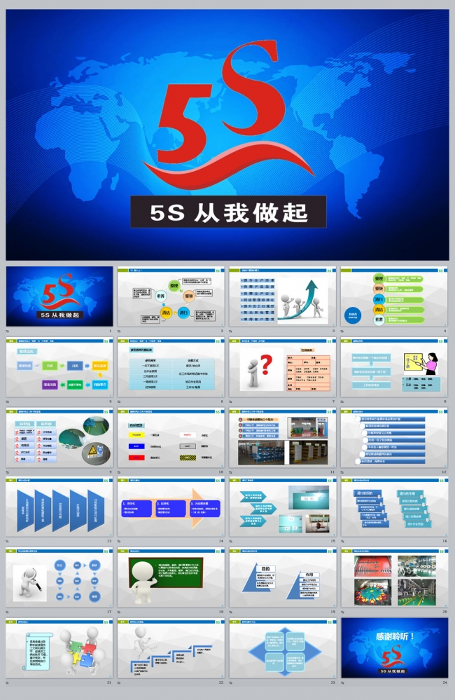 5S管理培训PPT课件更多员工培训内容尽在空间专辑