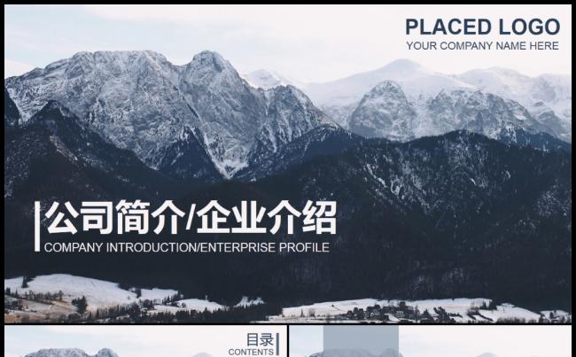 企业简介公司介绍宣传PPT模板缩略图