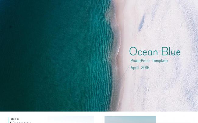 oceanblue海蓝多图商务演示模板缩略图