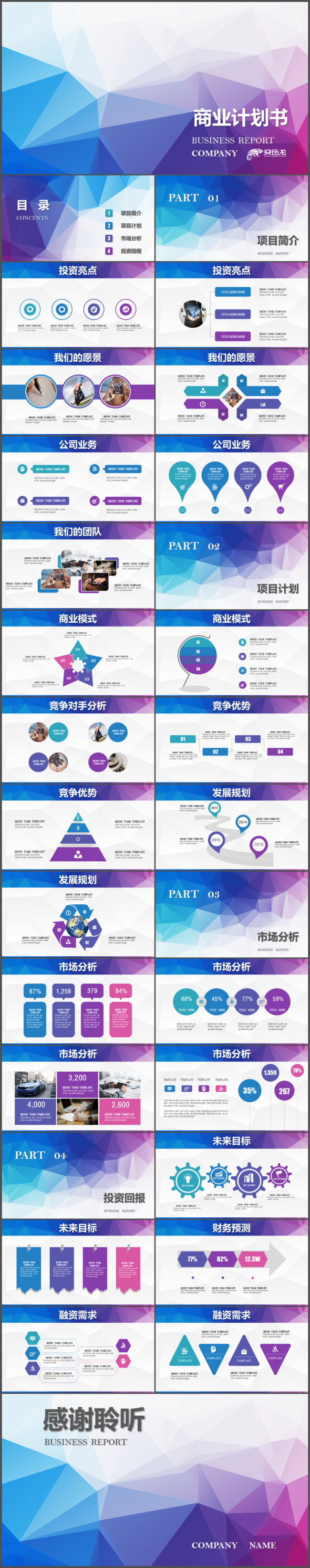 设计圈欧美简约时尚商务汇报报告项目合作机会