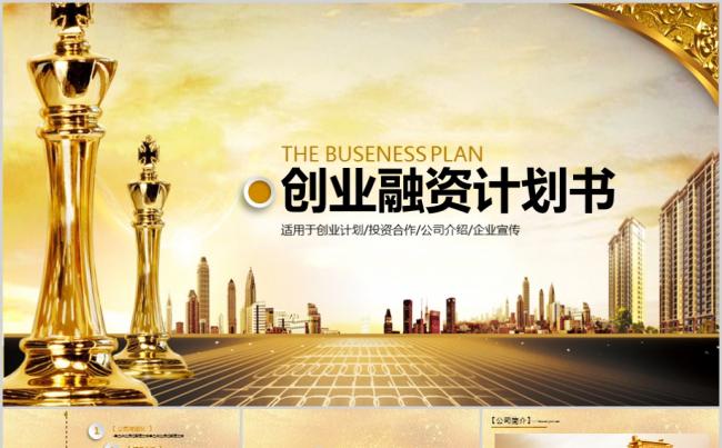 2017金融互联网企业创业融资计划书缩略图