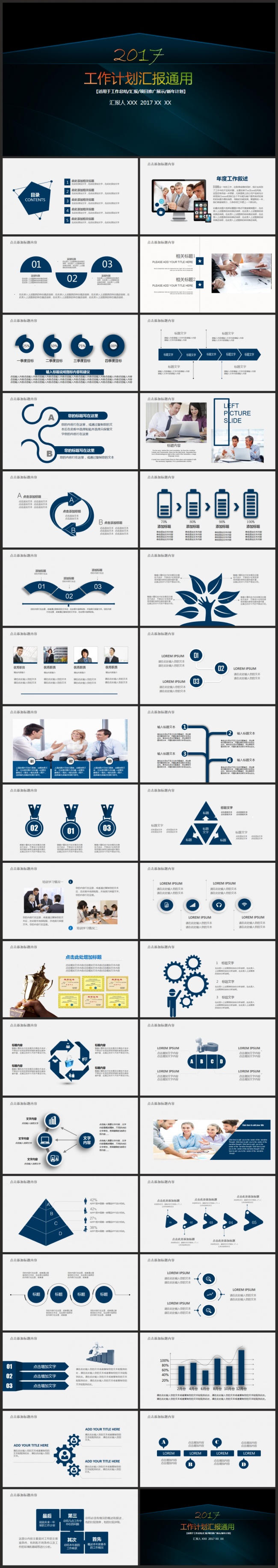 【最新实用】工作总结汇报2017工作计划新员工入职培训PPT