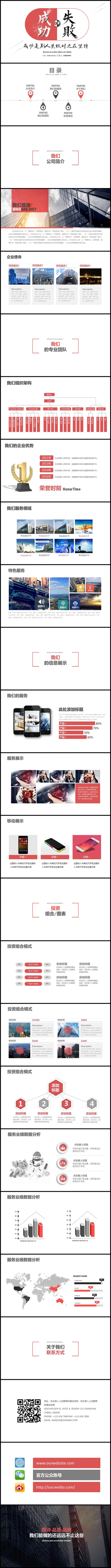 高端公司简介产品介绍团队介绍商务PPT模板