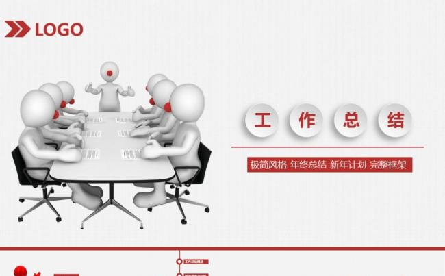 框架商务汇报年终总结2017工作计划工作总结述职报告ppt缩略图
